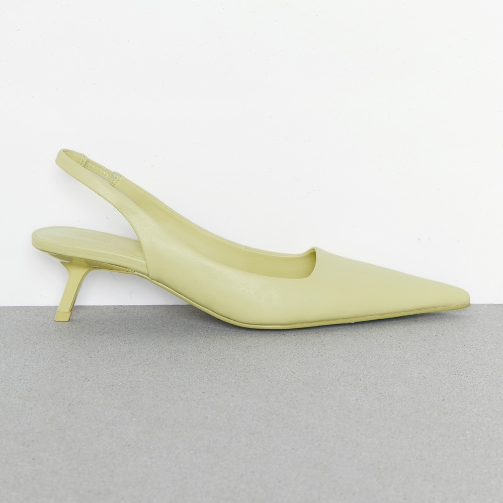 OAK + FORT sling back kitten heels